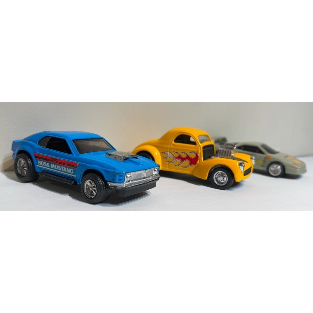 Vintage Diecast Car Lot of 3 Majorette Arco Tootsietoy Hot Rod 1941 Willys Coupe